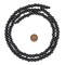 The Bead Chest Natural 8mm Wooden Beads in Black for Jewelry Making – Round Loose Wood Spacer Beads I Approximately 52 Beads